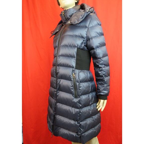 BURBERRY DANDERHALL MIDNIGHT BLUE HOODED QUILTED DOWN PARKA COAT JACKET XXL - Picture 3 of 13